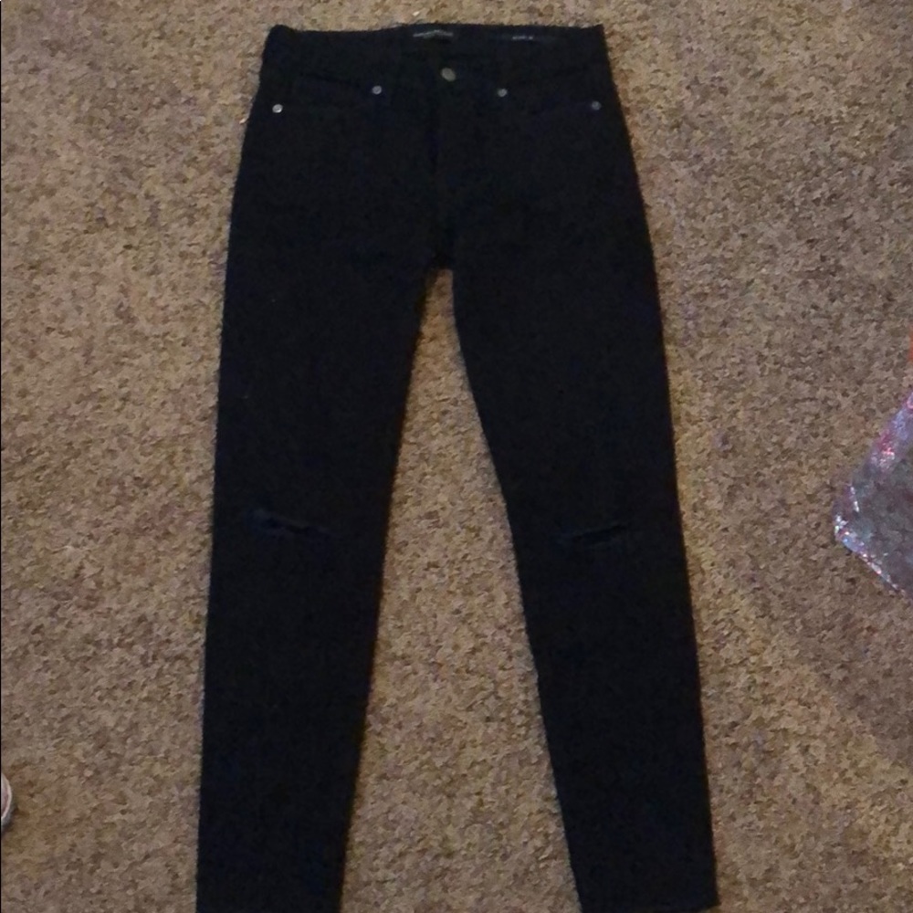 Size 26 banana republic black skinny jeans